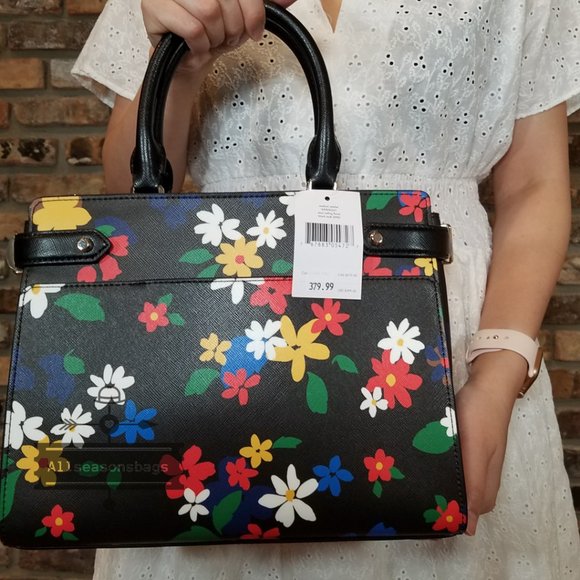 Kate Spade STACI Medium Satchel SAILING FLORAL Bag - Picture 4 of 6